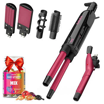 Мультистайлер Umate Pro Ceramic + Капсули для волосся з олією / Професійна плойка-гофре для волосся