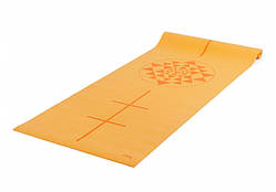 Килимок для йоги Bodhi Leela жовтий бурштин 183x60x0.4 см