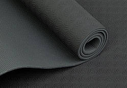 Килимок для йоги Bodhi Lotus Pro чорний із сірим 183x60x0.6 см