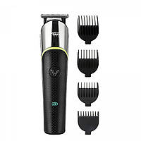 Машинка для стриження волосся VGR V-191 акумуляторна з насадками чорна (V191B)
