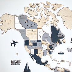 Багатошарові карти світу без підсвічування