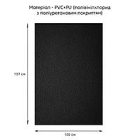 Самоклеюча екошкіра у рулоні 1.37х1м х 0.5мм Чорний SW-00001358