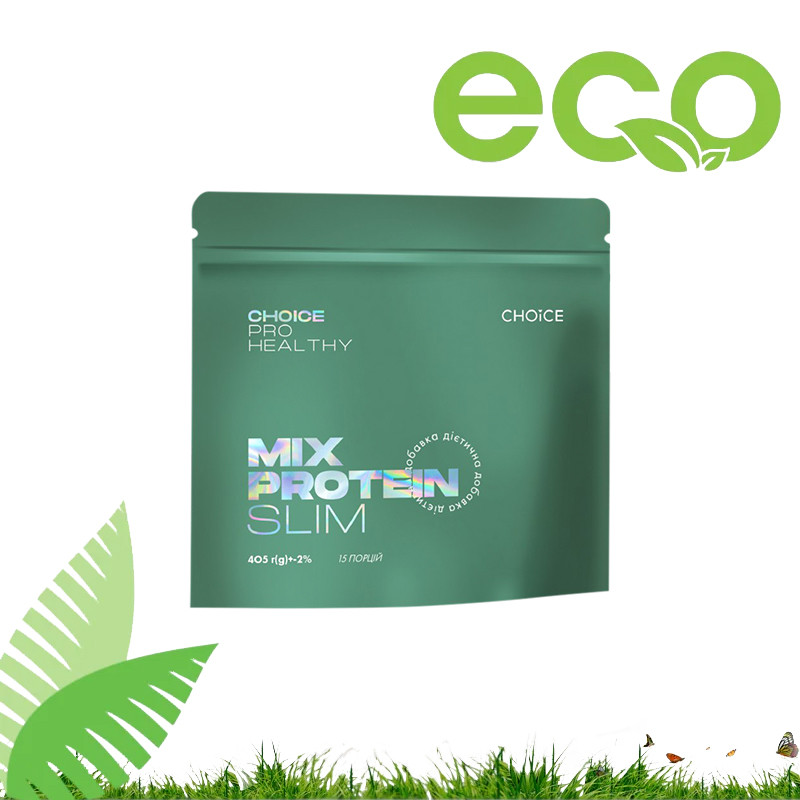 Натуральний протеїновий коктейль Mix Protein Slim серії Choice Pro Healthy 405г