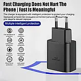 Мережевий зарядний пристрій 45W + USB-кабель  type-C для Samsung та ін. телефонів, фото 9