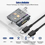 Мережевий зарядний пристрій 45W + USB-кабель  type-C для Samsung та ін. телефонів, фото 10
