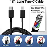 Мережевий зарядний пристрій 45W + USB-кабель  type-C для Samsung та ін. телефонів, фото 7