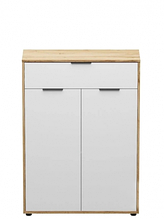 Комод 2Д1Ш у передпокій, вітальню, спальню з ЛДСП дуб вотан/білий Сієна Сокме