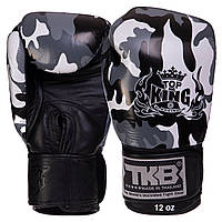 Перчатки боксерские Top King Empower кожаные Камуфляж серый 16 oz (TKBGEM-03)