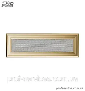 Вентиляційна решітка сітка для каміна KRATKI Oskar 11х32 см камінна решітка металева