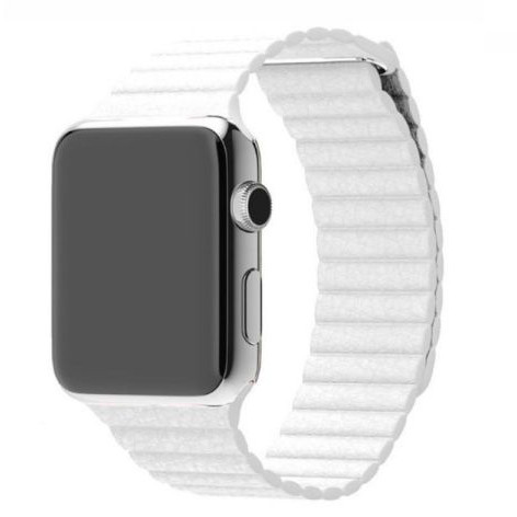 Шкіряний ремінець Leather Loop для Apple Watch 38/40/41 mm White