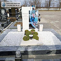 Памятник мужчине из белого мрамора № 883