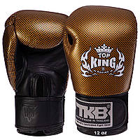 Перчатки боксерские Top King Super Snake кожаные Черно-золотые 16 oz (TKBGEM-02)