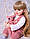 Лялька Реборн Reborn 55 см вініл-силіконова  Майя в наборі з соскою, пляшкою, іграшкою.  Можна купати, фото 4