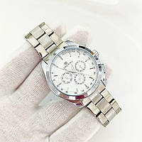 Механические мужские часы Forsining 6917 White/Silver