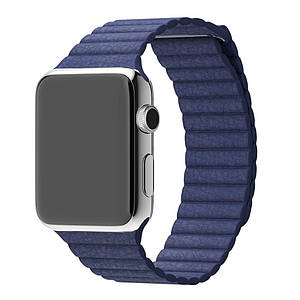 Шкіряний ремінець Leather Loop для Apple Watch 38/40/41 mm Dark Slate Blue