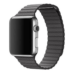 Шкіряний ремінець Leather Loop для Apple Watch 38/40/41 mm Dim Gray