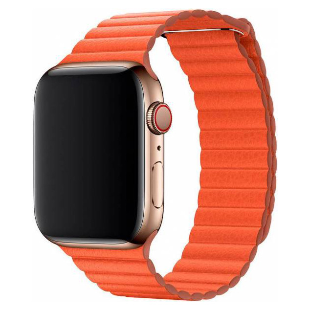 Шкіряний ремінець Leather Loop для Apple Watch 38/40/41 mm Orange