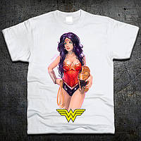 Футболка Fruit of the Loom Чудо Женщина - Wonder Woman DC Comics Белый L (5191092) GR, код: 7584100