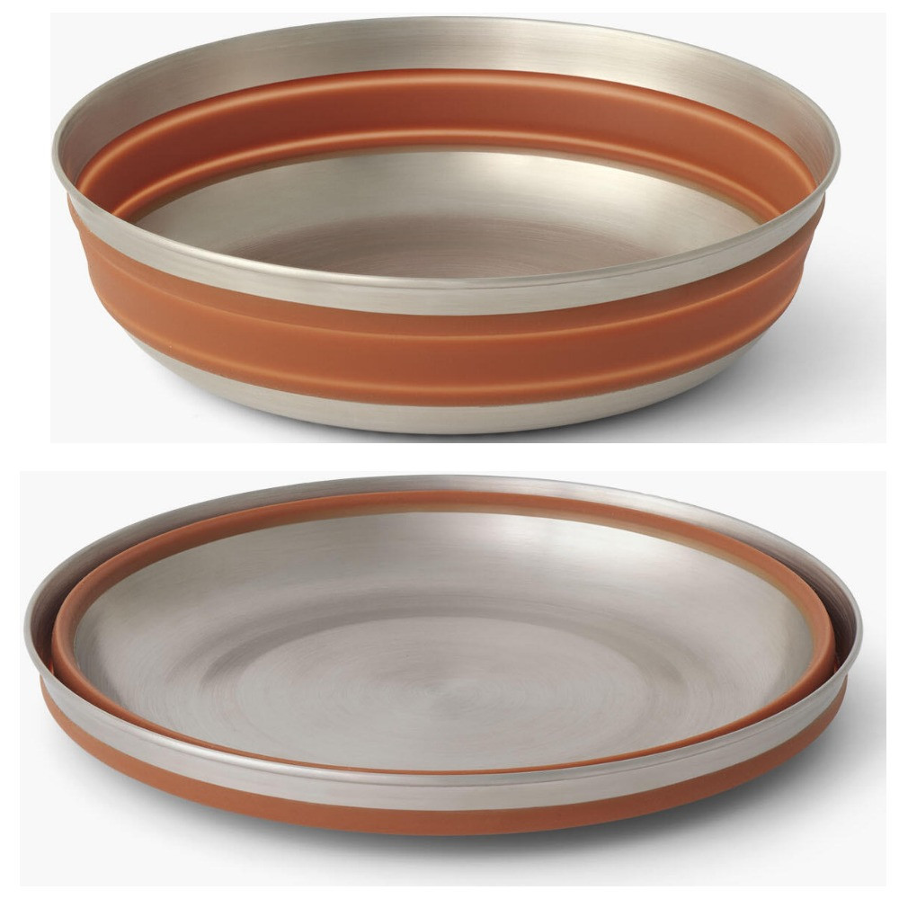 Туристична складана миска Sea To Summit Sigma Detour Stainless Steel Collapsible Bowl, L (Bombay Brown)