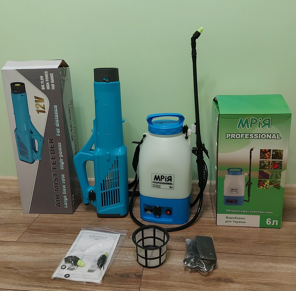 Обприскувач акумуляторний Мрія 6 ​​літрів у комплекті з TURBO насадкою для обприскувача 12B, фото 1