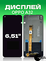 Дисплей Oppo A32 без рамки з сенсором в зборі екран на Оппо А32