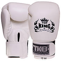 Перчатки боксерские Top King Ultimate кожаные Белые 10 oz (TKBGUV)
