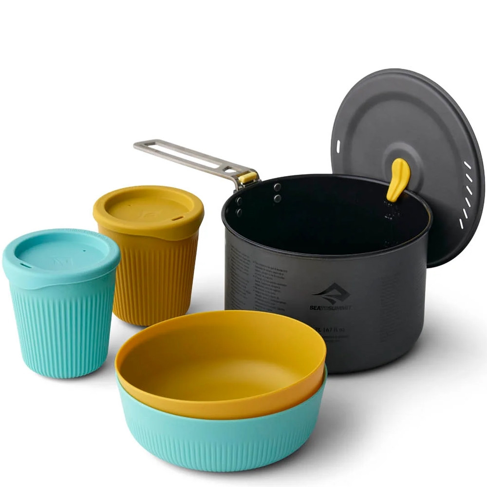 Набір туристичного посуду Sea To Summit Frontier UL One Pot Cook Set 2P (5 Piece)