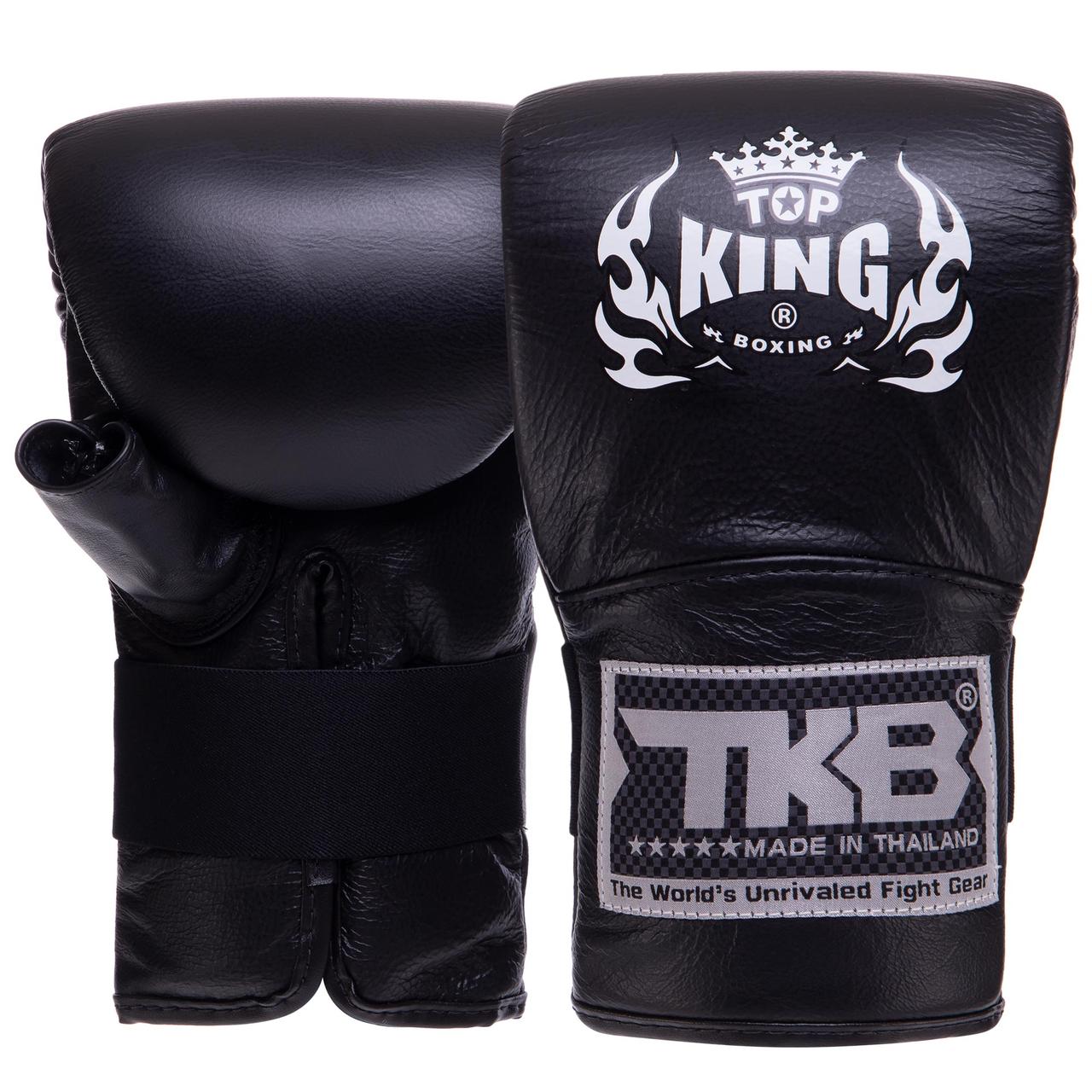 Снарядні рукавички з відкритим великим пальцем Шкіра TOP KING Pro TKBMP-OT (р-р S-XL, кольори в асортименті)