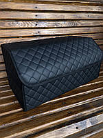 Сумка - органайзер в багажник 30*50 см черного цвета, автомобильный органайзер из эко кожи