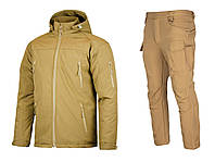 Комплект штани тактичні з курткою Soft Shell койот 2XL