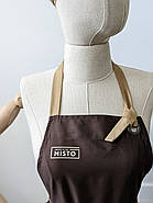 Фартух сукня Vanilla з логотипом до 10 см | Фартух з вишивкою, фото 4