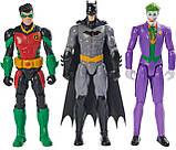 DC Comics Batman Team Up 3-Pack, The Joker, Robin Оригінал Подарунковий набір 30см фігур Бетмен, Джокер, Робін, фото 3