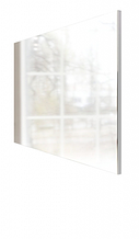 Дзеркало настінне у передпокій, вітальню, спальню з ламінованої ДСП білий Сієна Сокме