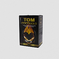 Кокосовый уголь для кальяна Tom Cococha Gold (1 кг, 72 шт, р25)