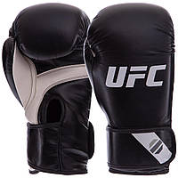 Перчатки боксерские UFC PRO Fitness искусственная кожа Черные 16 oz (UHK-75029)
