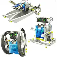Solar Robot для детей 14в1, Детский конструктор робот с солнечной панелью и моторчиком