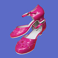 Малиновые, розовые туфли лаковые на каблуке 32(21)33(21,5)34(22) 35(22,5)36(23)37(23,5)берём 0,5