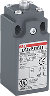 LS30P11B11 Концевой выключатель, металлический плунжер, 10A, 1NC/1NO, IP65 ABB 1SBV010211R1211