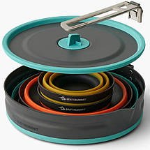 Набір туристичного посуду Sea To Summit Frontier UL Collapsible One Pot Cook Set 2P, фото 2
