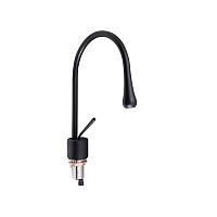 Смеситель для раковины Qtap Virgo с поворотным изливом QTVIR1066103B Black Matt