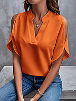 Блуза с открытыми плечами ОРАНЖЕВЫЙ от 42 до 48