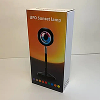 Лампа Sunset Lamp RGB с пультом, Светодиодный проекционный светильник