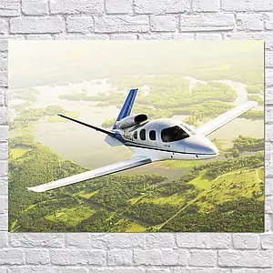 Плакат "Реактивний літак Cirrus Vision SF50", 45×60см