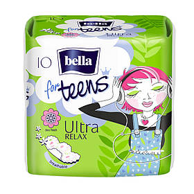 Прокладки Bella Teens 10шт ULTRA RELAX qreen tea