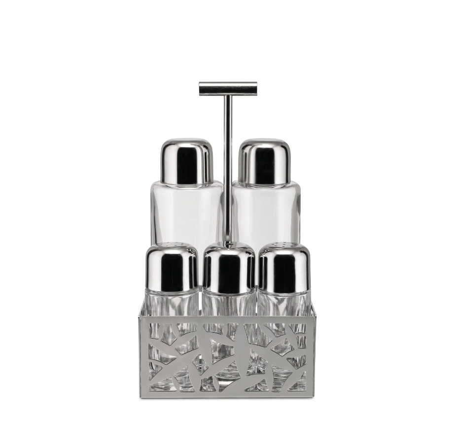 Набір для зберігання спецій та зубочисток Alessi Cactus 6 предметів, фото 1