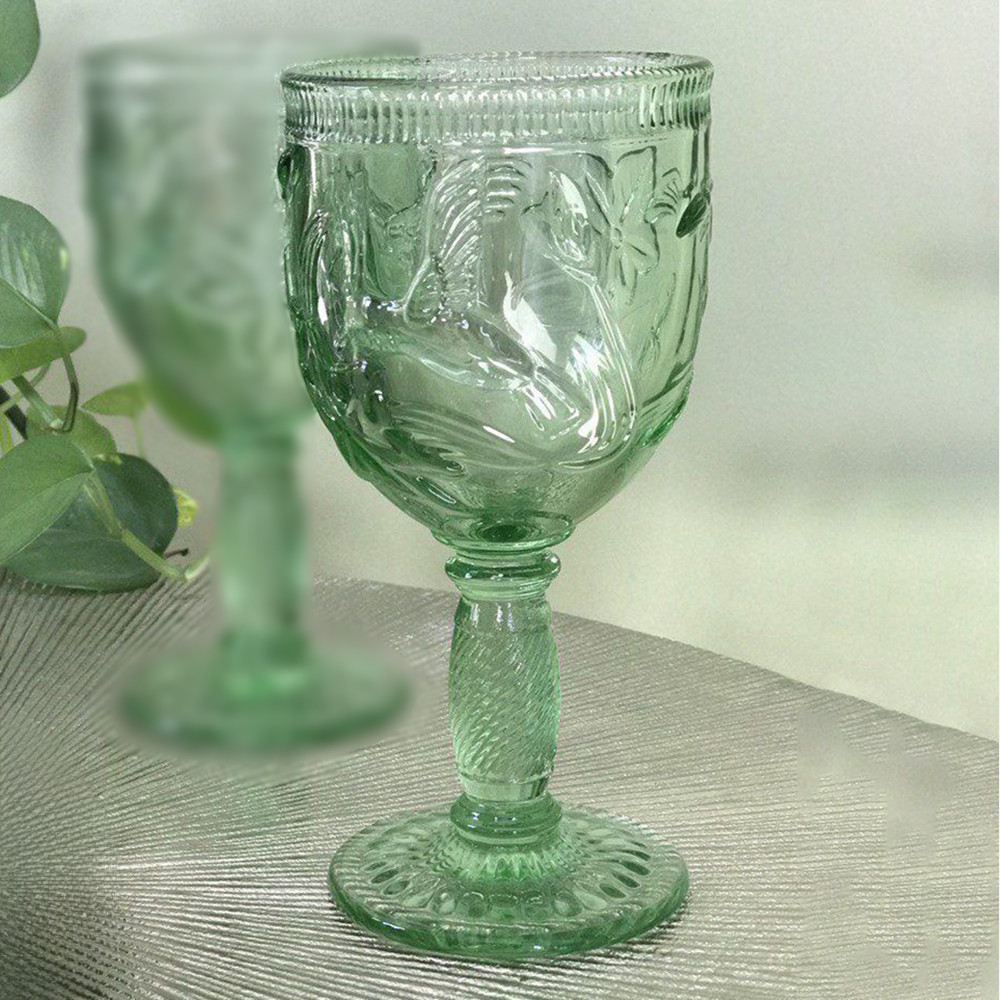 Вінтажний келих для вина "Марпл", 250мл, Зелений