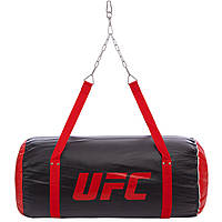 Мешок боксерский Апперкотный PVC h-91см UFC PRO UHK-75101 (наполнитель-ветошь х-б, d-46см, вес-25кг, черный)