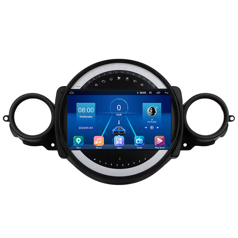 Штатна магнітола Lesko для MINI Cabrio II Рестайлінг 2010-2015г 9" 1/16Gb Wi-Fi GPS Base 2 шт.