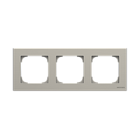 Рамка 3 поста ABB Niessen Sky 8573 AI стальной (2CLA857300A1401)