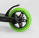Трюковий самокат для новачків та професіоналів Best Scooter LineRunner LR-65215 Чорний / Зелений Самокат посилений, фото 5